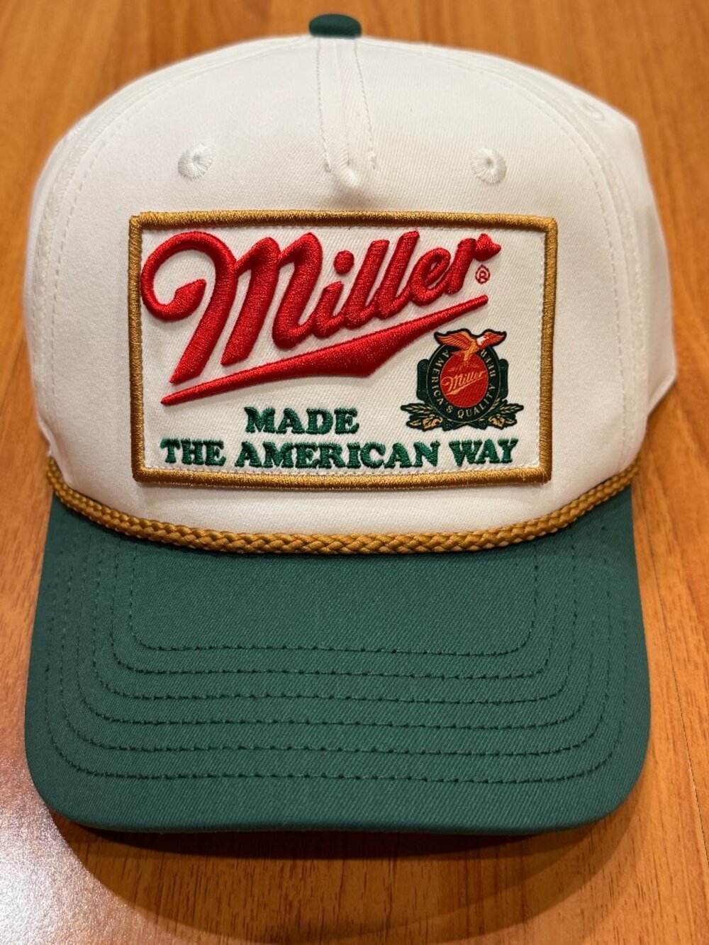 Miller Made The American Way Snapback Hat Cap Mad Engine One Size Adult Cotton
